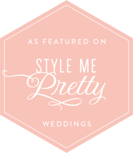 As featured on style me pretty